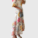 שמלת מידי עם שרוולים של הדס