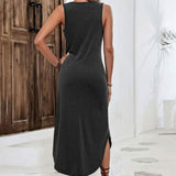 Brandy - שמלת מקסי אלגנטית ללא שרוולים