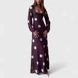 שמלת מקסי עם נקודות של מיריט