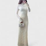 שמלת מקסי תחרה יארה