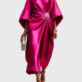 שמלת סאטן מנצנצת של שירה