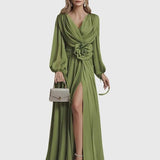 שמלת מקסי שיפון אלגנטית של ליאור