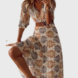 שמלת מקסי עם צווארון וי של יארה