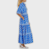 שמלת מידי עם דוגמת שרשרת