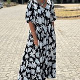 Gomez - שמלת מקסי עם הדפס פרחוני קז'ואלי