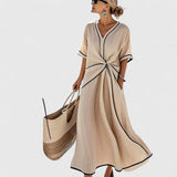 שמלת מידי מפוספסת של נטע