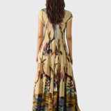 שמלת מקסי קפלים רבקה