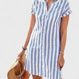 שמלת מידי מפוספסת של ליאורה