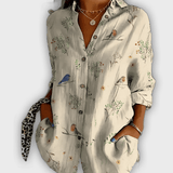 חולצת פרחים אלגנטית איווי - נוחות וסטייל יומיומי