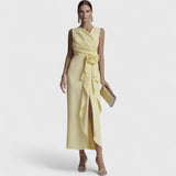 שמלת מידי סאטן של אינבר