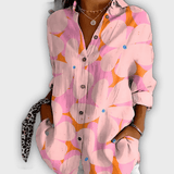 חולצת פרחים אלגנטית איווי - נוחות וסטייל יומיומי