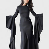 שמלת מקסי עם שרוולים קפלים של Shir