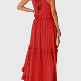 שמלת מקסי עם קפלים של Eden Breeze