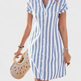 שמלת מידי מפוספסת של ליאורה