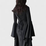 שמלת מקסי עם שרוולים קפלים של Shir