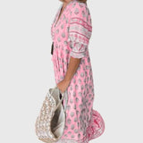 שמלת פרחונית עם צווארון וי של Liron