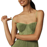 אודילה | שמלת מידי טול מקופלת