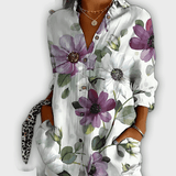 חולצת פרחים אלגנטית איווי - נוחות וסטייל יומיומי