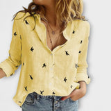 חולצת נשים אלגנטית עם צווארון יוקרתי