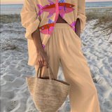 Evalisse™ | סט מצעים עם הדפס דגים ורודים