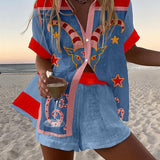 ג'ורל™ | חליפת לין קצרה עם הדפס של עזים