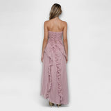 לוצין - שמלה ארוכה אלגנטית ללא שרוולים