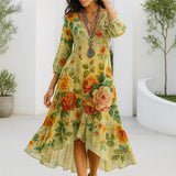 Debra - שמלת מקסי עם הדפס פרחוני