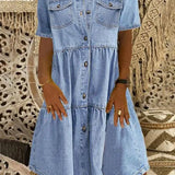 Ludmiła - שמלת ג'ינס בסגנון בוהו