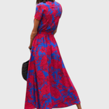 שמלת מידי פרחונית עם עטיפה של רבקה