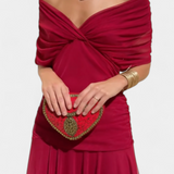 אלונדרה שמלה ארוכה עם הדפס פרחוני פנטזיה וצווארון בצורת V