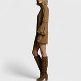 שמלת מיני עם צווארון גולף של שירה זמש