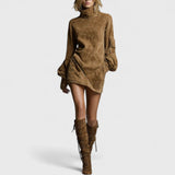 שמלת מיני עם צווארון גולף של שירה זמש