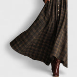 שמלה ארוכה משובצת של טליה