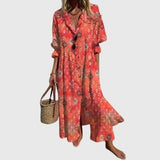 שמלת מקסי בוהמית של Leah Luxe