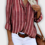 חולצת לינאה אלגנטית עם שרוולים ארוכים ורב-תכליתית