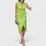 שמלת מידי עם שוליים של אדי