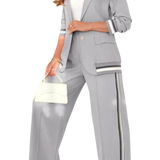 אנטואנט — סט דו־חלקי מפוספס אלגנטי