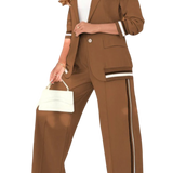 אנטואנט — סט דו־חלקי מפוספס אלגנטי