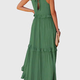 שמלת מקסי עם קפלים של Eden Breeze