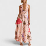 שמלת מקסי פרחונית מפשתן של טליה