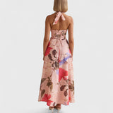 שמלת מקסי פרחונית מפשתן של טליה