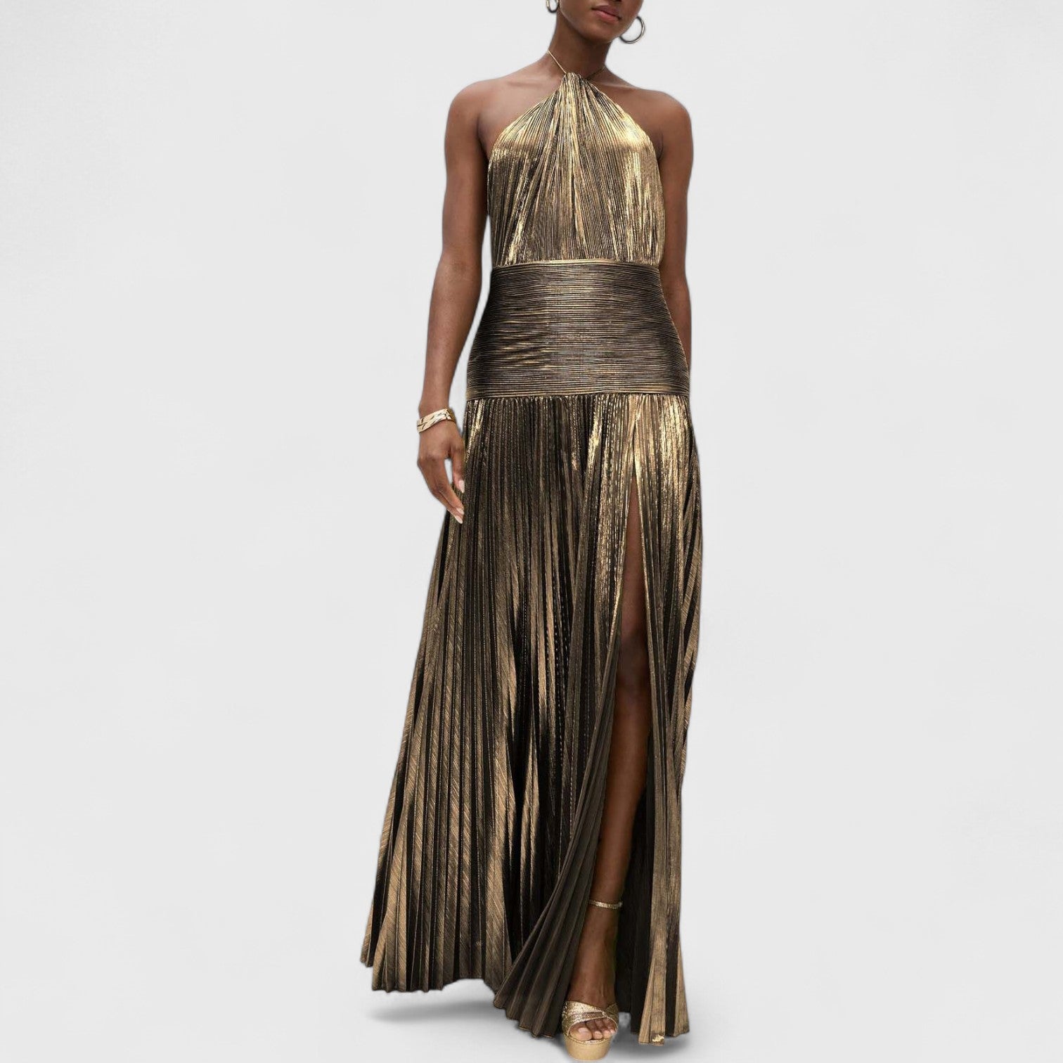 שמלת מקסי מטאלית של מאיה