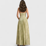 שמלת מקסי ללא כתפיות של רינה