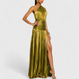 שמלת מקסי מטאלית של מאיה