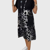 שמלת מידי קלאסית אלגנטית של יערה