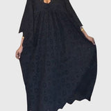 שמלת מיטל שחורה חלולה