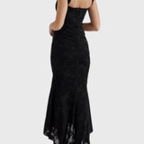 שמלת פרחונית כחולה של רומי