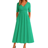 ליאונורה | שמלה חוצה עם שרוולים קצרים