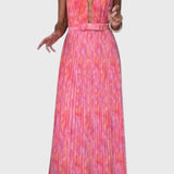 שמלת מקסי עם הדפס מיכל