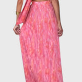 שמלת מקסי עם הדפס מיכל